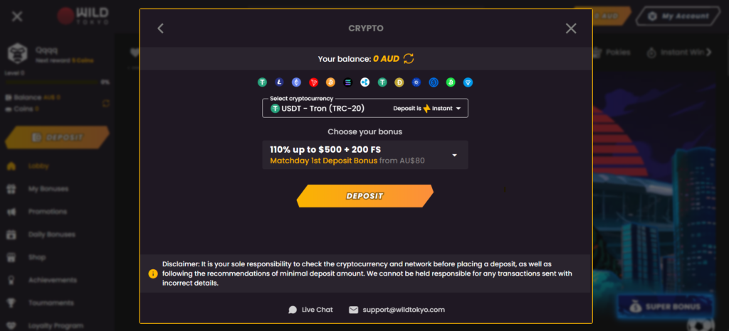 Wild Tokyo casino with crypto Wild Tokyo casino with crypto